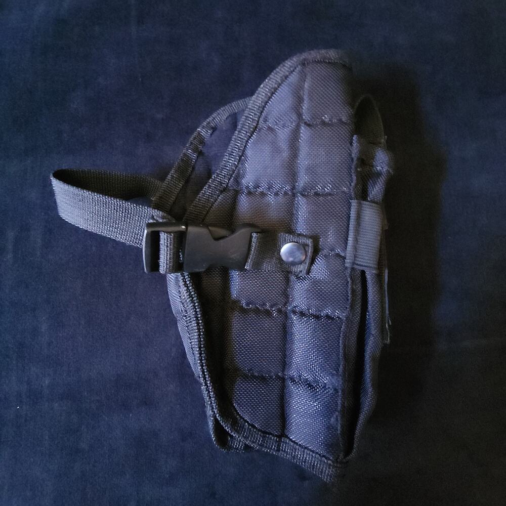 Carry All Tactical Universal Hip Holster - Black Ballistic Nylon w/ Mag Pocket